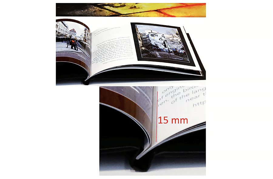 Kuvakirjan suunnittelu Tunnin Kuvalle omalla ohjelmalla, huomioi sidontavara.