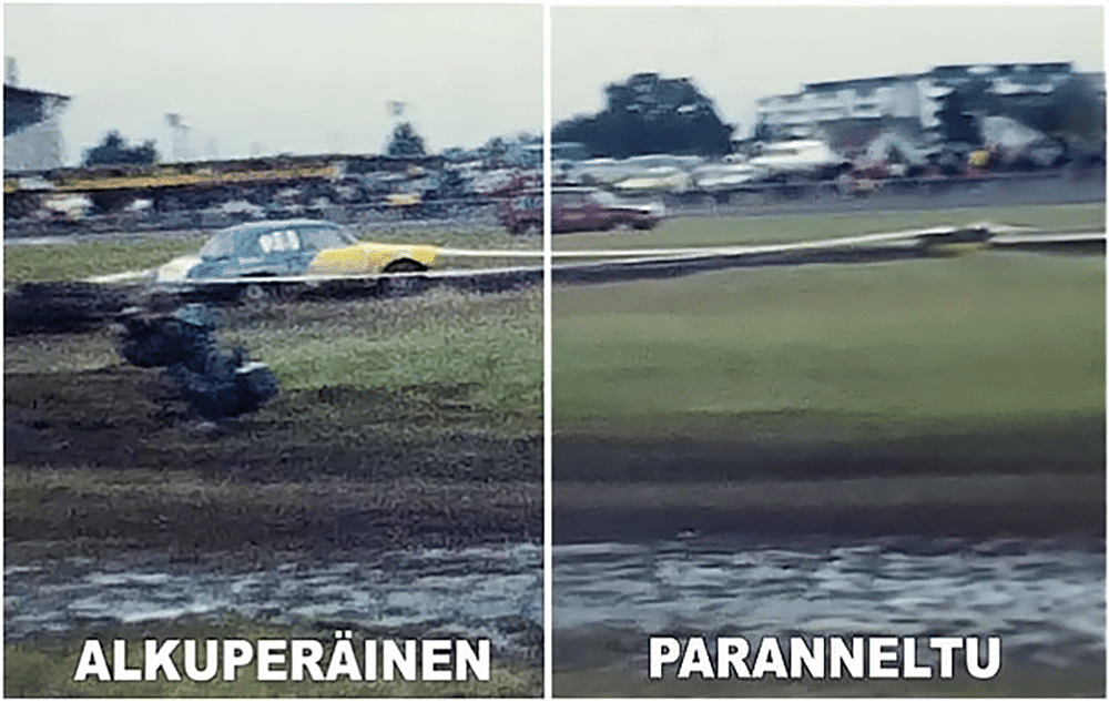 Kuvanparannus VHS digitointiin ja muihin videodigitointeihin Tunnin Kuvalta.