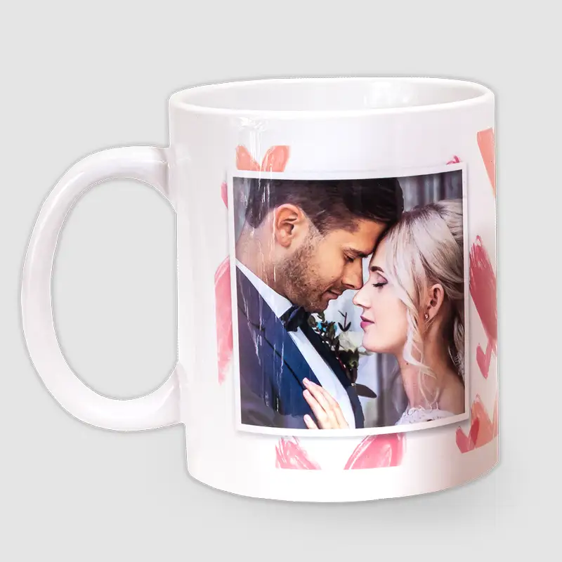 Ystävänpäivälahjaksi kuvamuki.